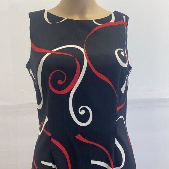 AGB Women’s Mini Dress Size 4 Black/red Sleeveless Casual Zip Pre Owned - Picture 9 of 15